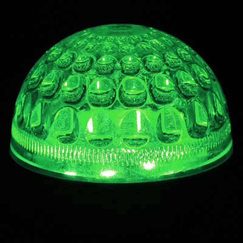 Лампа шар Е27 9 LED Ø50мм зеленая в Самаре