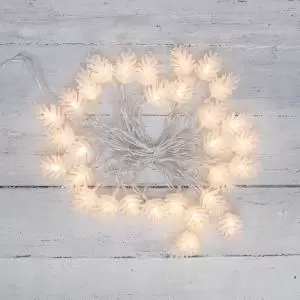 Гирлянда светодиодная Шишки 5 м, 30 LED, прозрачный ПВХ с контроллером, цвет свечения теплый белый NEON-NIGHT  в Самаре