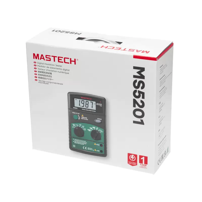 Измеритель сопротивления изоляции MS5201 MASTECH в Самаре