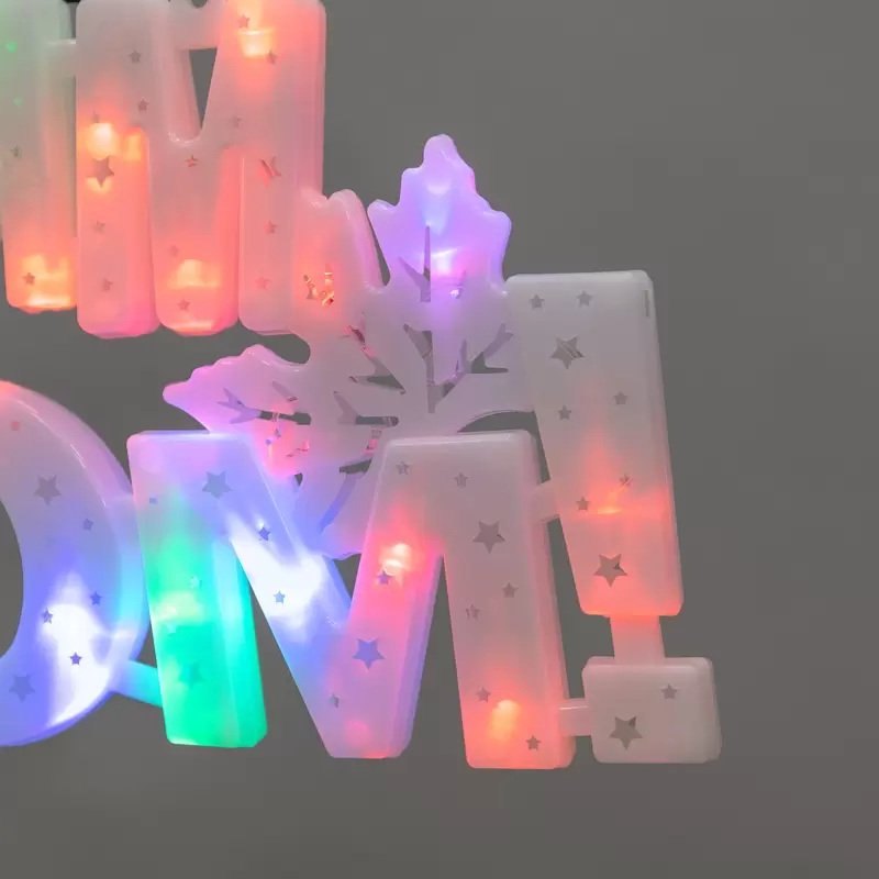 Фигура светодиодная С НОВЫМ ГОДОМ 35LED, цвет свечения МУЛЬТИКОЛОР (RG/RB), размер 42x19см в Самаре
