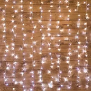 Гирлянда светодиодная Дождь 1.5х1.5 м 144 LED, прозрачный ПВХ, с контроллером, холодное белое свечение NEON-NIGHT  в Самаре