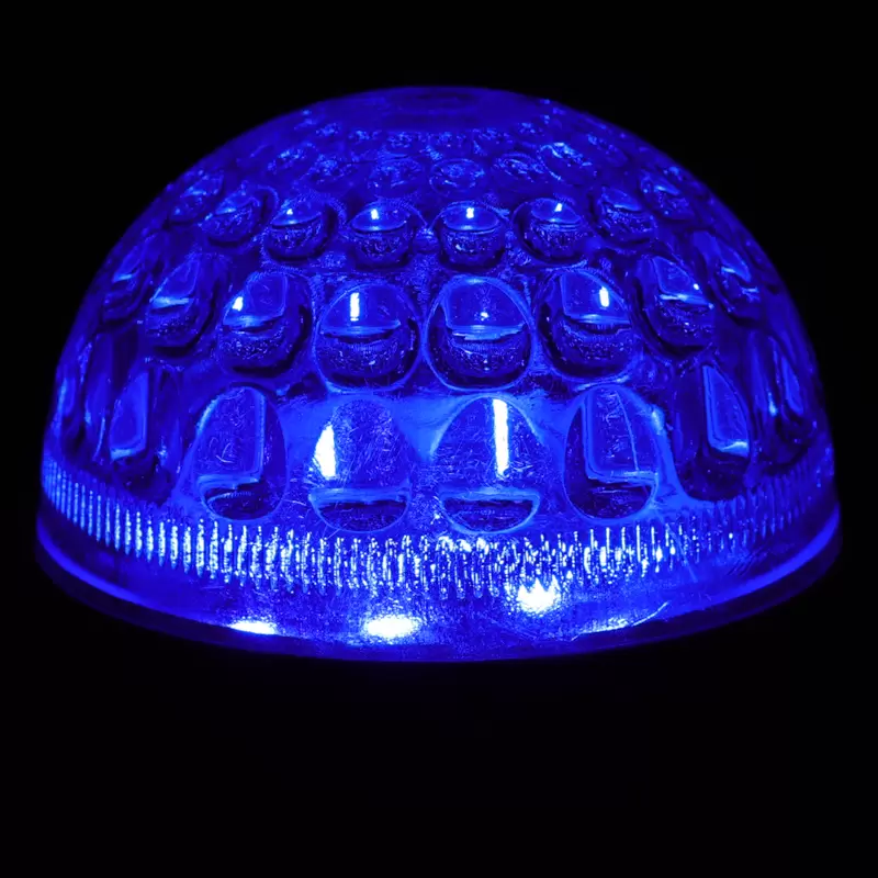 Лампа шар Е27 9 LED Ø50мм синяя в Самаре