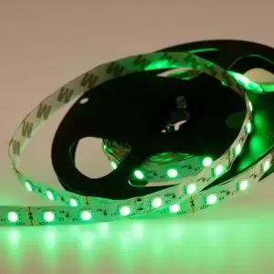 Лента светодиодная 12В, SMD5050, 60 LED/м, зеленый, 10мм, 5м, IP20 LAMPER  в Самаре
