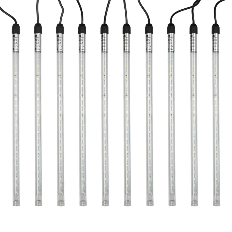 Гирлянда Тающие сосульки 24 В, комплект 10 шт. х 30 см, шаг 100 см, 420 LED, белый, соединяются в Самаре