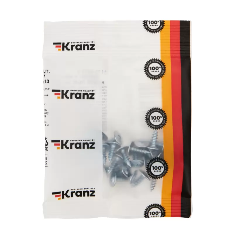 Саморез с прессшайбой KRANZ ПШС острый 4.2х13, пакет (25шт.) в Самаре