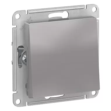 Переключатель 10А 1кл с/у алюминий AtlasDesign Schneider Electric (1/10)