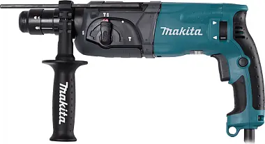 Makita, Перфоратор,SDS+,780Вт,3реж,2.7Дж,0-4500у\м,2.6кг,чем,зашита уг щеток от пыли