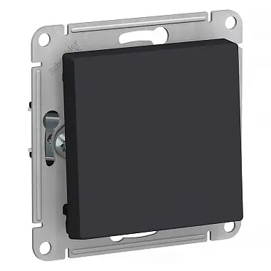 Выключатель 10А 1кл с/у антрацит AtlasDesign Schneider Electric