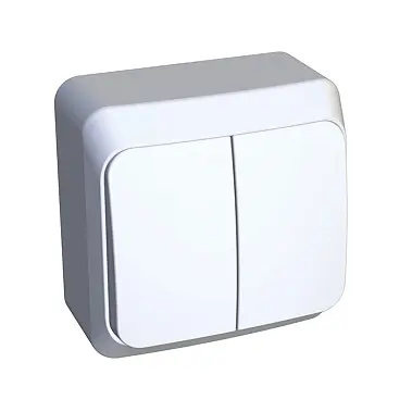 Выключатель 10А 2кл о/у бел IP20 Этюд Schneider Electric (1/25/200)